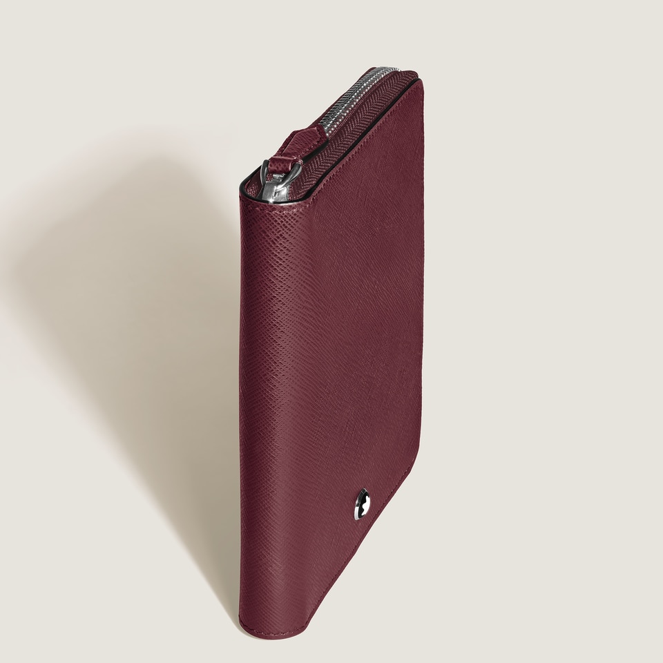 5-Pen Pouch with zip in Sartorial Leather - 6