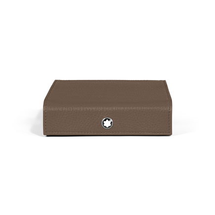 Travel Box for 4 Writing Instruments in Grained Leather