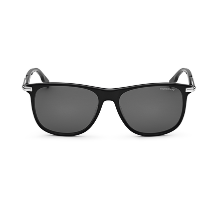 Rectangular Sunglasses with Black Acetate Frame