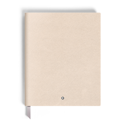Large Notebook in Sartorial Leather, Lined Pages