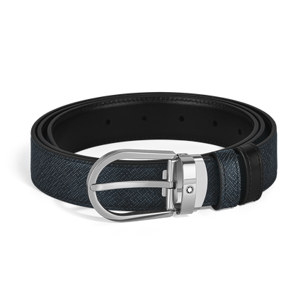 Ceinture R&eacute;versible Horseshoe 30 mm en Cuir Sartorial
