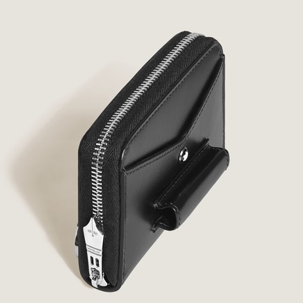 Mini Wallet 2cc with Zip and Pen Loop in Meisterst&uuml;ck Leather