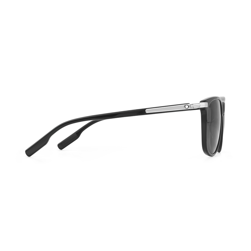 Rectangular Sunglasses with Black Acetate Frame - 2
