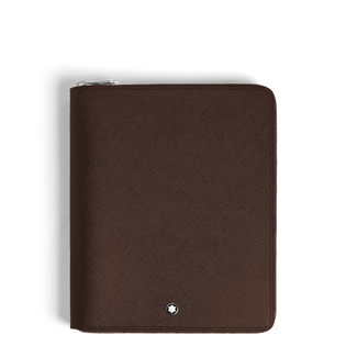 Medium Notebook Holder with zip in Sartorial Leather