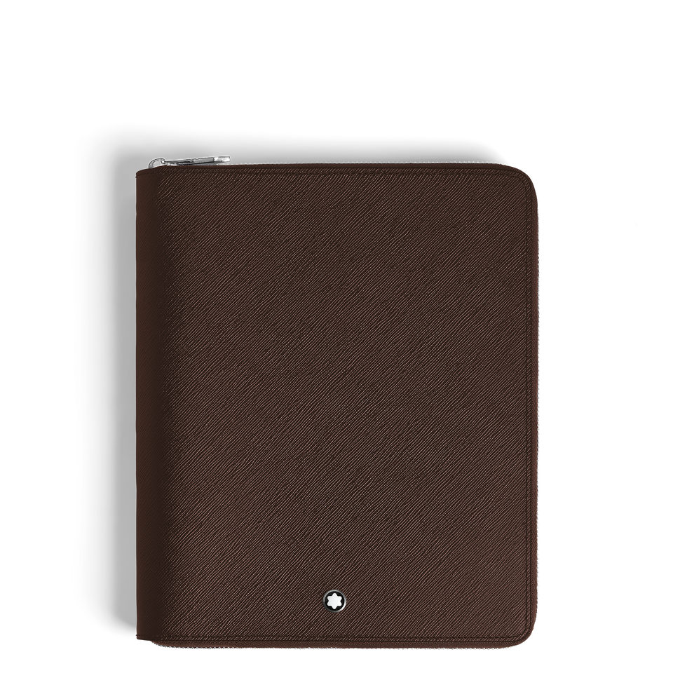 Medium Notebook Holder with zip in Sartorial Leather - 1
