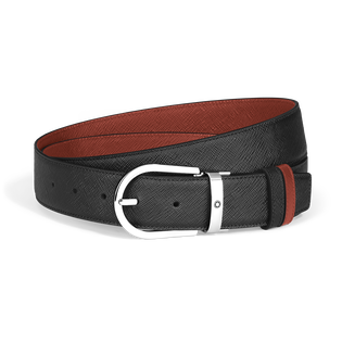 Horseshoe 35 mm Reversible Belt in Sartorial Leather