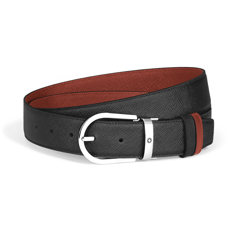 Horseshoe 35 mm Reversible Belt in Sartorial Leather - 1