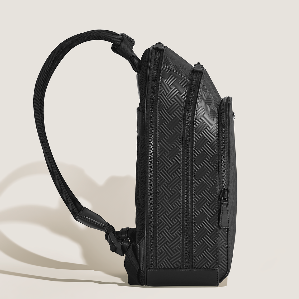 Medium Backpack with 3 Compartments in Extreme Leather - 4