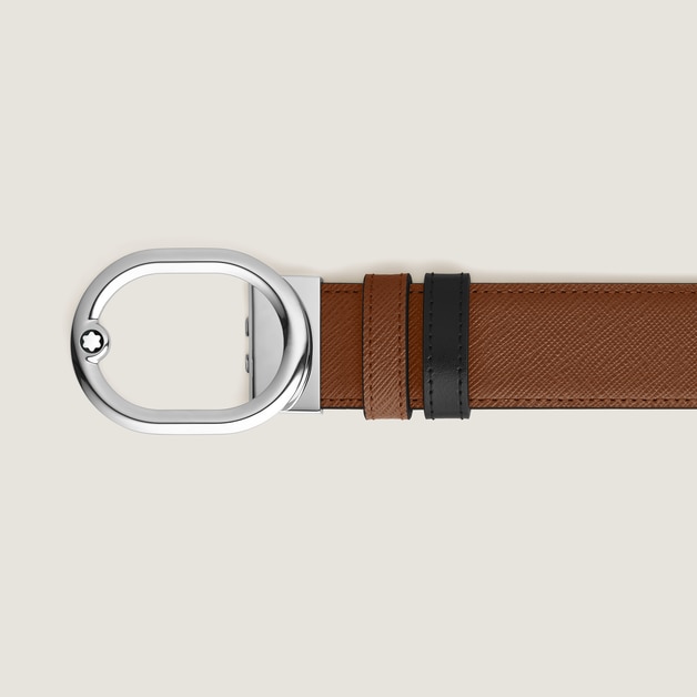 L'Ovale 35&nbsp;mm Reversible Belt in Sartorial Leather - 3