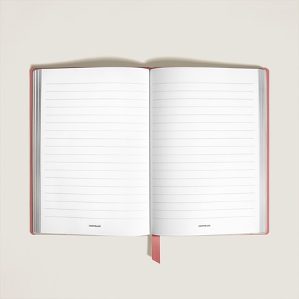 Notebook Medium, Saffiano Leather, Blush - Lined Pages