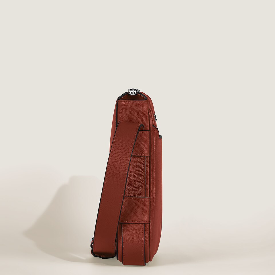 Vertical Belt Messenger Bag in Sartorial Leather - 4