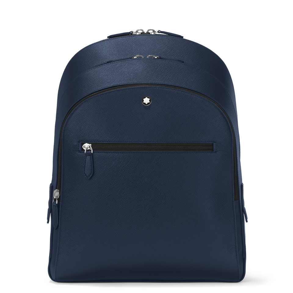 Medium Backpack with 3 Compartments in Sartorial Leather - 1