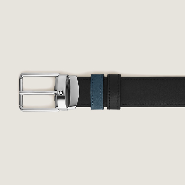 Everyday Buckle Velvet Blue/Black 30&nbsp;mm Reversible Leather Belt - 3