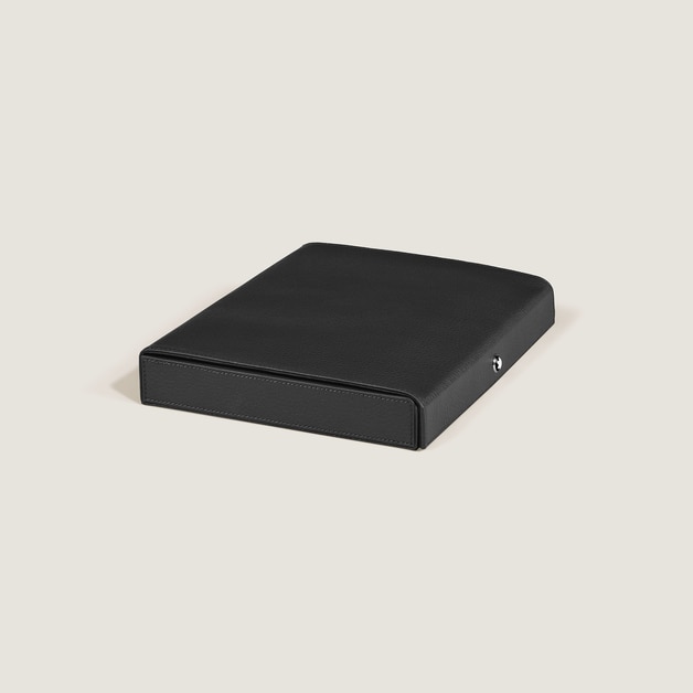 Coffret de Voyage pour 8&nbsp;Instruments d&rsquo;&Eacute;criture en Cuir Grain&eacute; - 2