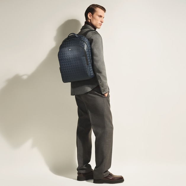 Large Backpack with 3 Compartments in Extreme Leather - 2