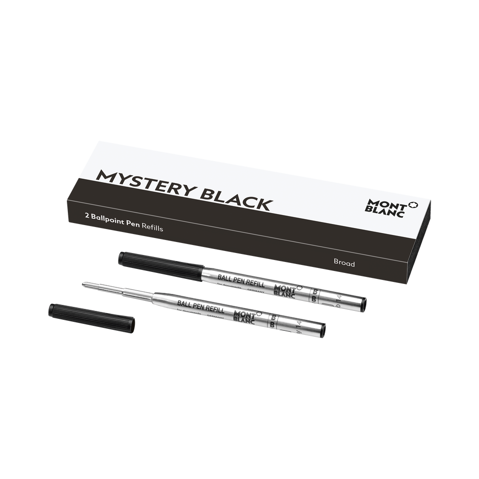 2x Ballpoint Refills, Mystery Black - 1