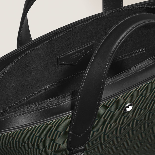 Thin Briefcase in Extreme Leather - 5