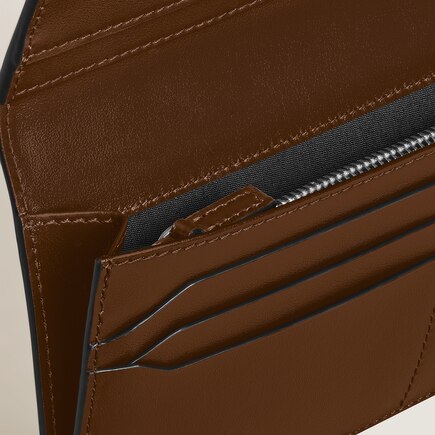 Long Wallet 14cc with Zip in Meisterstück Sfumato Leather