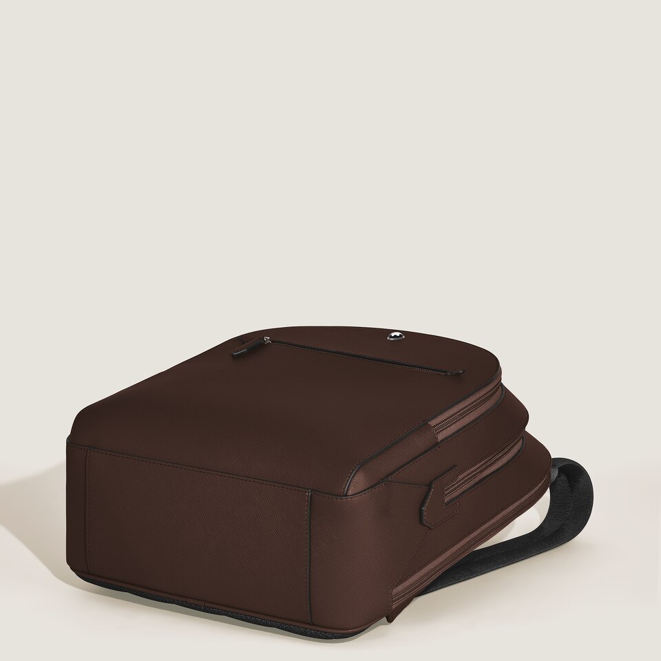 Medium Backpack with 3 Compartments in Sartorial Leather - 8