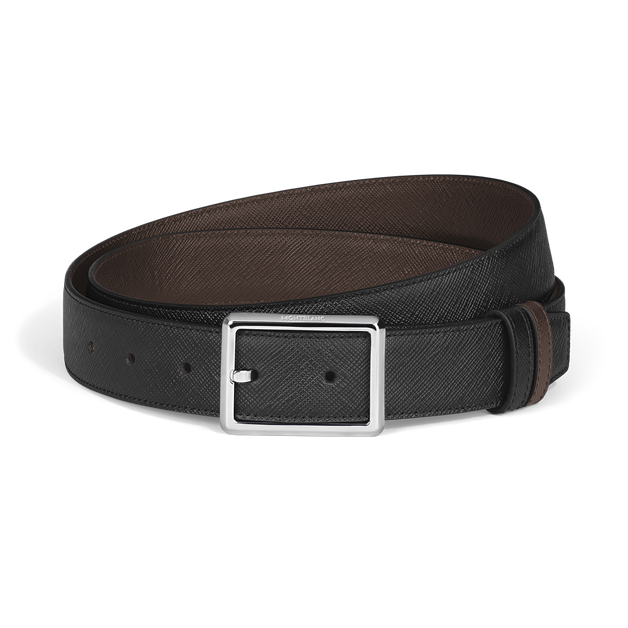 Rectangular 30&nbsp;mm Reversible Belt in Sartorial Leather - 1