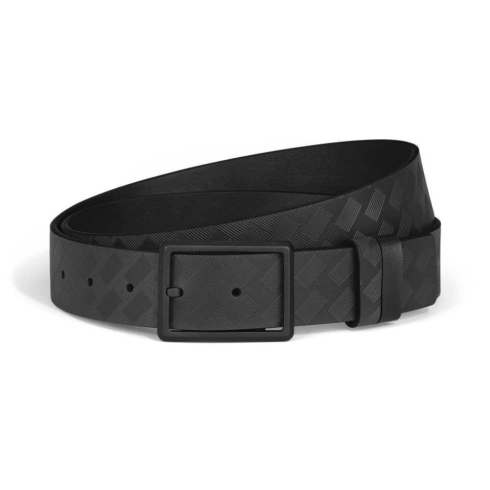 35 mm Reversible Belt in Extreme Leather with Rectangular Buckle - 1