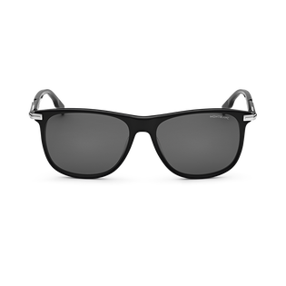Rectangular Sunglasses with Black Acetate Frame