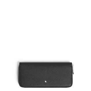 Wallet 8cc with zip in Sartorial Leather