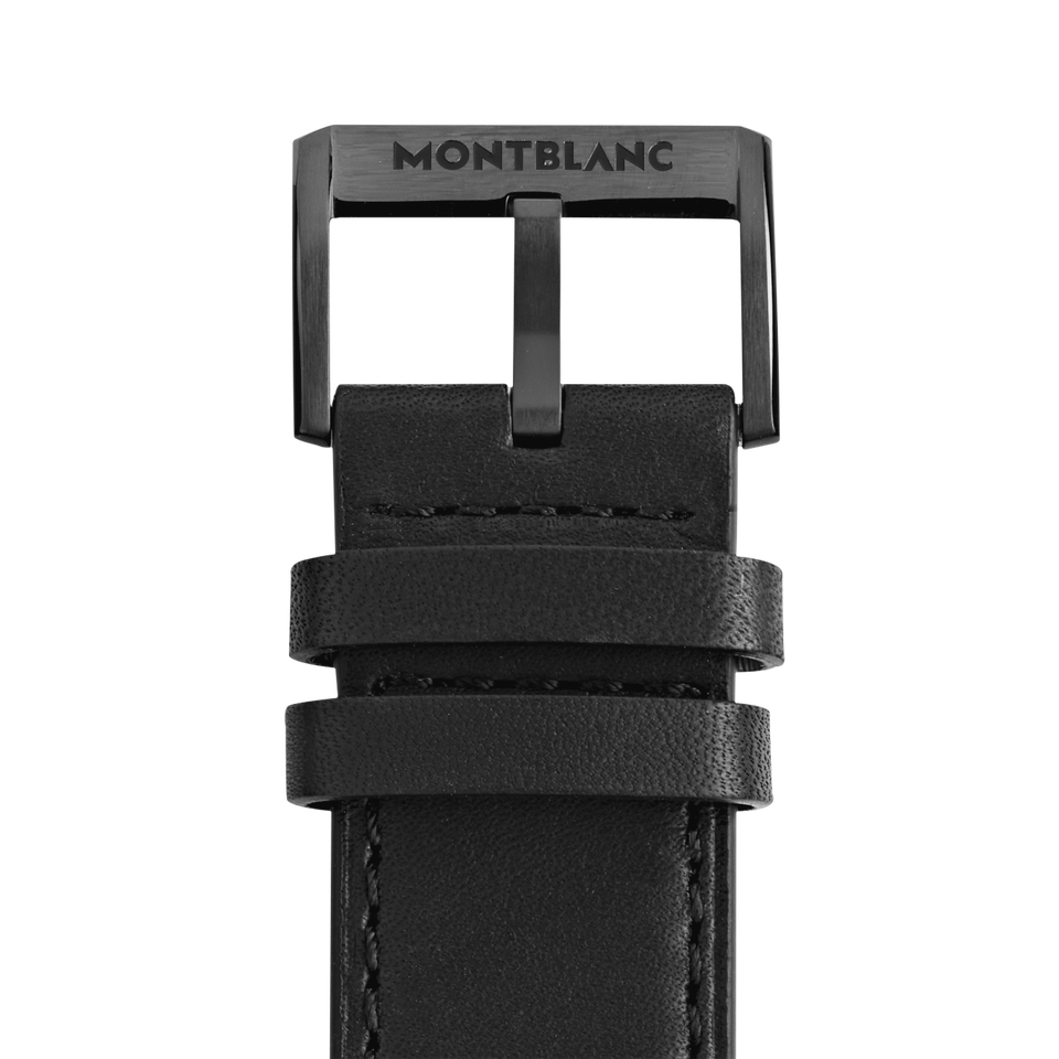 Black calf strap with black pin buckle - 2