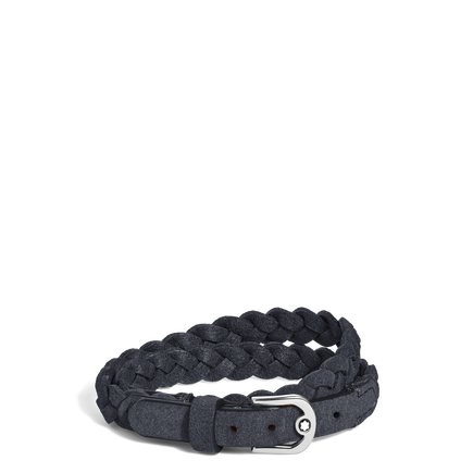 Horseshoe Buckle Adjustable Bracelet in Suede Leather