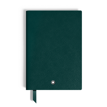 Notebook Medium, Saffiano Leather, British Green - Lined Pages