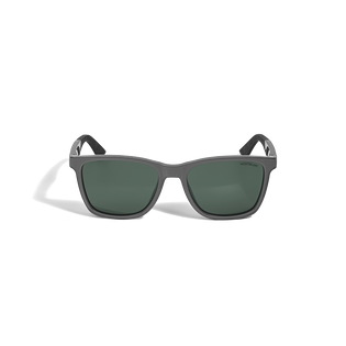 Quadratische Sonnenbrille mit grauem Spritzgussrahmen