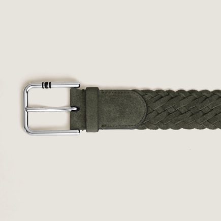 35 mm Belt in Suede with Square Meisterst&uuml;ck Buckle L