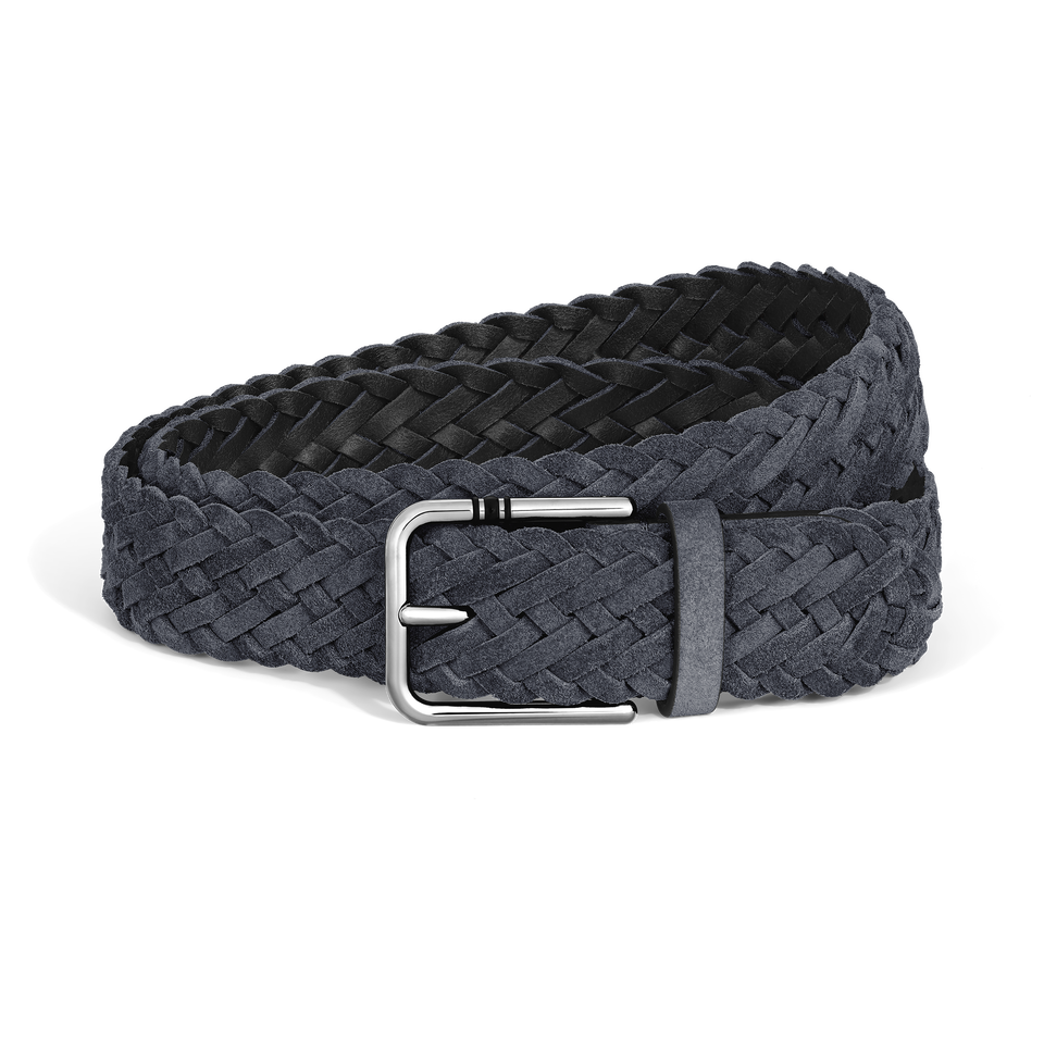 35 mm Belt in Suede with Square Meisterst&uuml;ck Buckle XL - 1