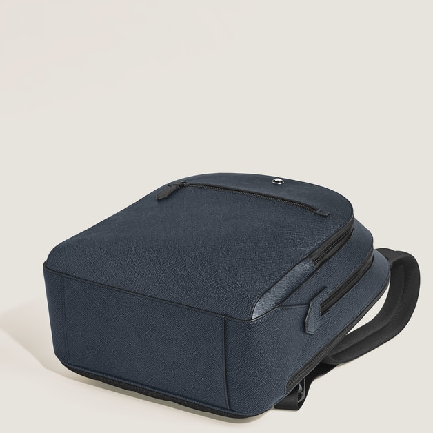 Medium Backpack with 3 Compartments in Sartorial Leather - 8