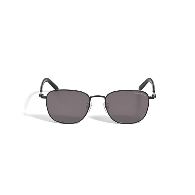 Squared Sunglasses with Black Metal Frame - 1