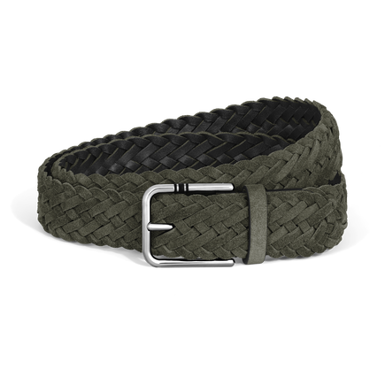 35 mm Belt in Suede with Square Meisterst&uuml;ck Buckle XL