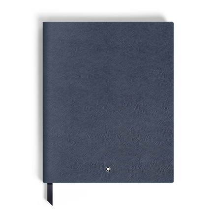Large Notebook in Sartorial Leather, Lined Pages