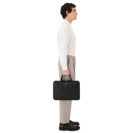 Thin Briefcase in Sartorial Leather