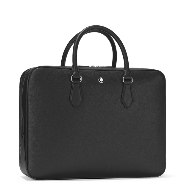Large Briefcase in Sartorial Leather - 3