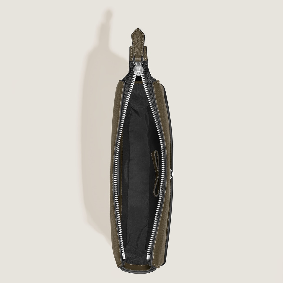 Vertikale Messenger Bag aus Sartorial Leder - 7
