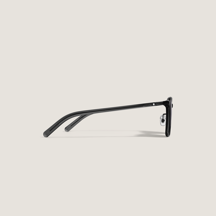 Oval Sunglasses with Acetate Black Frame