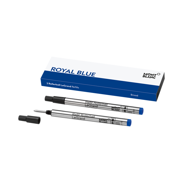 2 Rollerball LeGrand Refills, Royal Blue - Fine - 1