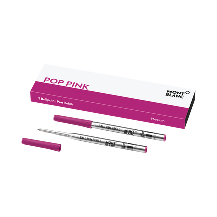 2x Ballpoint Refills, Pop Pink