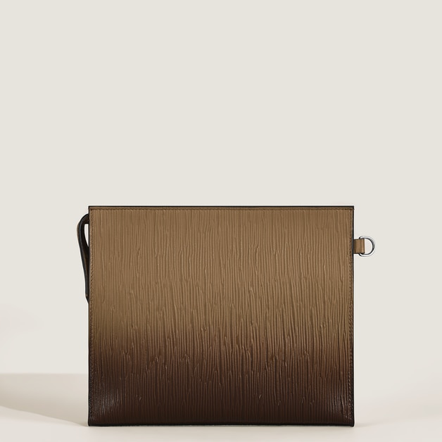 Clutch in Corteccia Sfumato Leather - 4