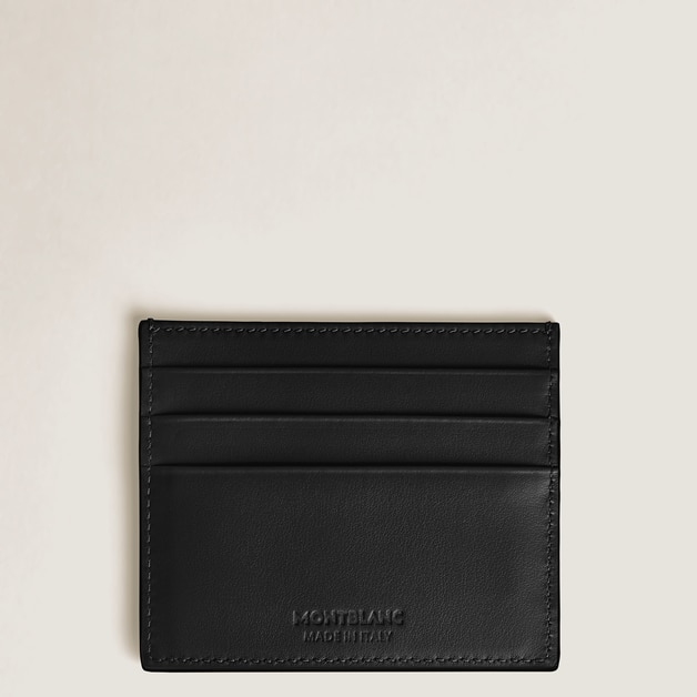 Card Holder 6cc in Croco-Embossed Leather - 3