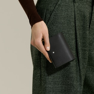 Compact Wallet 6cc with zip in Sartorial Leather