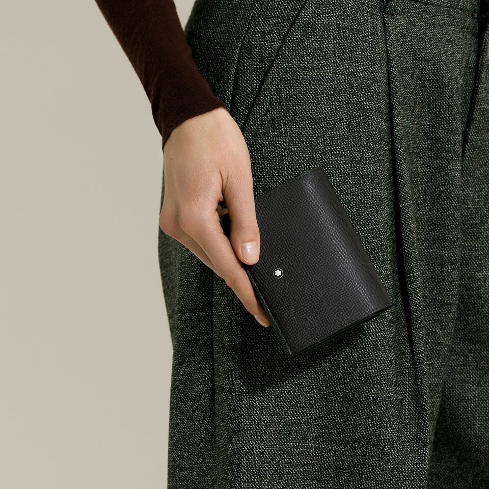Compact Wallet 6cc with zip in Sartorial Leather - 2