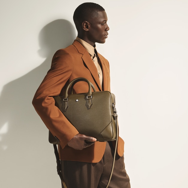 Medium Briefcase in Grain Leather - 2