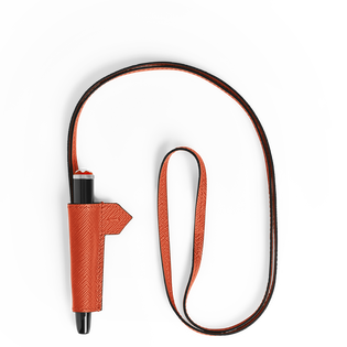 1-Pen Loop Necklace in Sartorial Leather