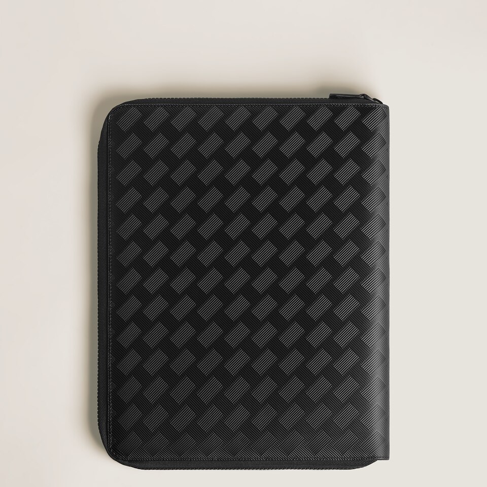 Medium Notebook Holder with zip in Extreme Leather - 4